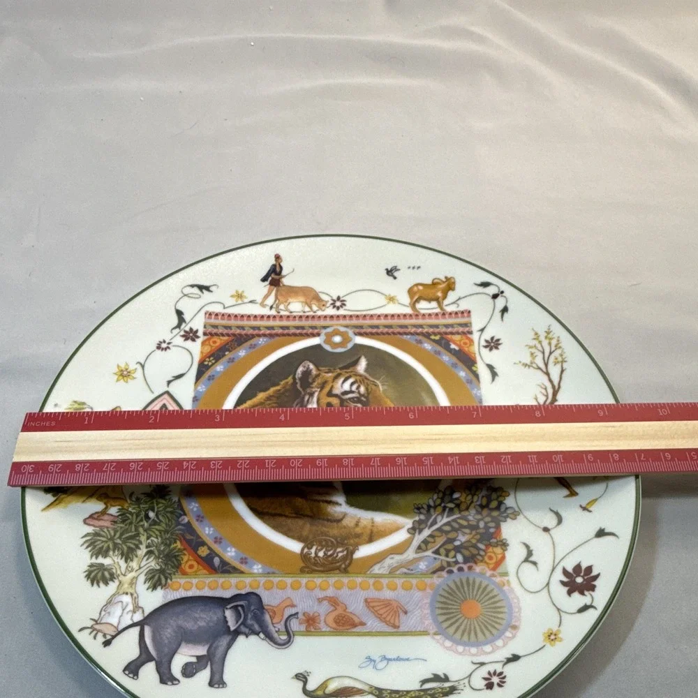 Reco Vanishing Animal Kingdoms Rama the Tiger LE Collector Plate #1104 10in